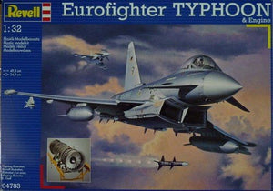 Revell 04783 Avion de chasse européen Eurofighter Typhoon avec moteur complet (1/32)