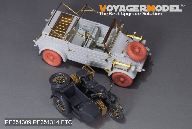 Kit de mise à niveau Voyager Model PE351314 pour Kubelwagen Type 82 (version troupes d&amp;#39;Afrique) de la Seconde Guerre mondiale, compatible avec le modèle MENG VS-015 au 1/35. – image 13