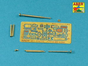 Canon Aber 35L-114 pour mitrailleuse lourde russe de 12,7 mm DShK, version Seconde Guerre mondiale (JS-2 ; JS-3 ; JSU-152) (1/35)