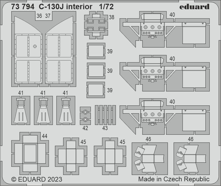 Eduard BIG72173 C-130J PARTIE I ZVEZDA 1/72 – immagine 5