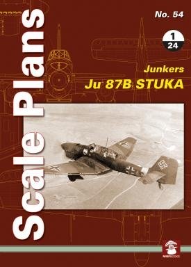 Plans à l&amp;#39;échelle 1/24 du Junkers Ju 87 B Stuka (MMP Books 58112, n° 54)