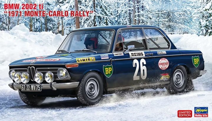 Hasegawa 20540 BMW 2002 ti &amp;quot;Rallye Monte-Carlo 1971&amp;quot; 1/24