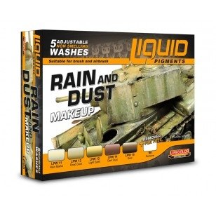 Lifecolor LP03 Liquid pigments Set Rain and dust 6x22ml