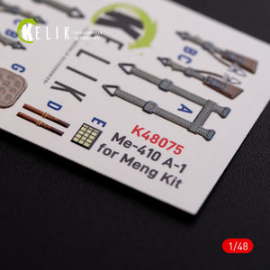 KELIK K48075 Messerschmitt Me-410 A1 autocollants 3D intérieurs pour kit modèle Meng 1/48 – image 9