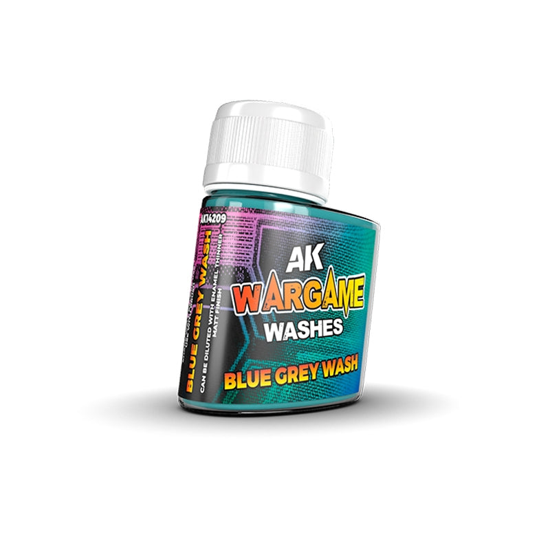 AK Interactive AK14209 BLEU GRIS LAVAGE – SÉRIE WARGAME 35 ml