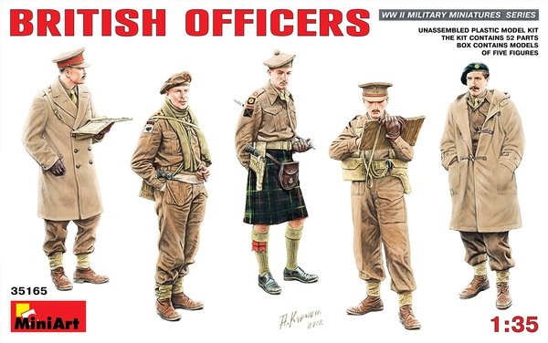 MiniArt 35165 OFFICIERS BRITANNIQUES (1/35)