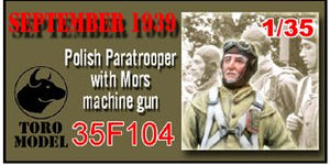 ToRo Modèle 35F104 Septembre 1939 - Parachutiste polonais avec mitrailleuse Mors / Septembre 1939 - Parachutiste polonais avec mitrailleuse Mors 1/35 – image 2
