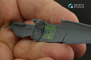 Intérieur imprimé en 3D et coloré sur papier décalcomanie pour Spitfire Mk.VIII (Eduard) - Quinta Studio QD72043 - Échelle 1/72 – imagen 8