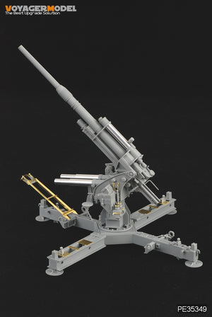 Voyager modèle PE35349 seconde guerre mondiale allemand 88mm FlaK 37 mit Behelfslafette pour DRAGON 6523 1/35  – image 8
