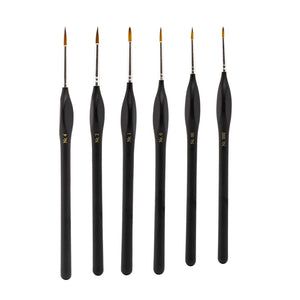 Ensemble de 6 pinceaux synthétiques de haute qualité Modelcraft PPB2300-S1