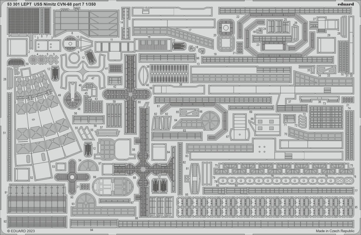 Eduard BIG5370 USS Nimitz CVN-68 PARTIE II TROMPETTE 1/350 – image 4