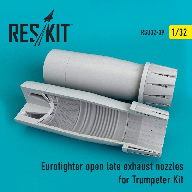 RESKIT RSU32-0039 Tuyères d'échappement ouvertes (type tardif) pour Eurofighter, kit Trumpeter au 1/32