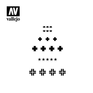 Vallejo ST-AFV001 Pochoir de marquages ​​assortis pour chars allemands de la Seconde Guerre mondiale, échelle 1/35 – image 2