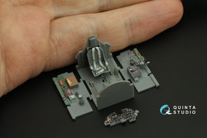 Intérieur imprimé en 3D et coloré sur papier décalcomanie Quinta Studio QD72122 P-47D Thunderbolt Razorback (Tamiya) 1/72 – immagine 6