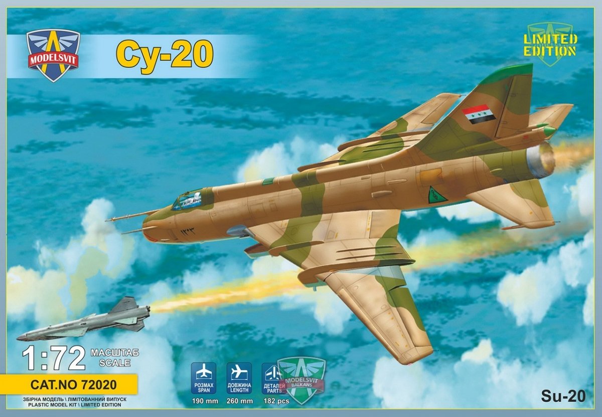 Maquette Modelsvit 72020 Sukhoi Su-20 avec missile Kh-22M 1/72