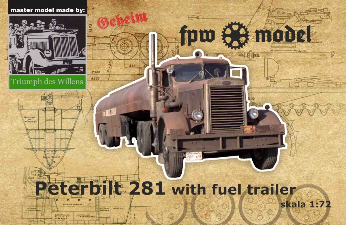 Maquette FPW TDW009 Triumph des Willens - Peterbilt 281 avec remorque-citerne à carburant 1/72