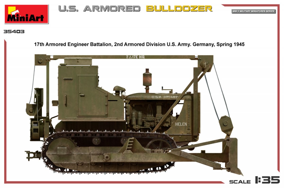MiniArt 35403 Bulldozer blindé américain 1/35 – imagen 9