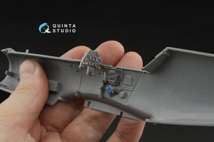 Quinta Studio QD32256 Bf 109F2/F4 3D-Printed &amp; coloured Interior on decal paper (Hasegawa) 1/32
