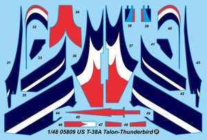 Trumpeter 05809 US T-38A Talon - Thunderbird 1/48 – immagine 7