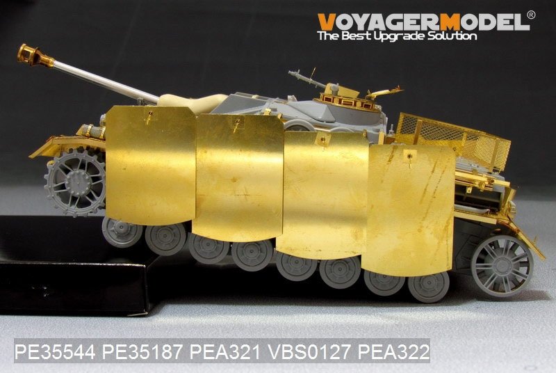 Jupes de blindage latérales pivotantes à montage sur pivot pour StuG.IV allemand de la Seconde Guerre mondiale (pour DRAGON) - Maquette Voyager PEA321 - Échelle 1/35 – image 3