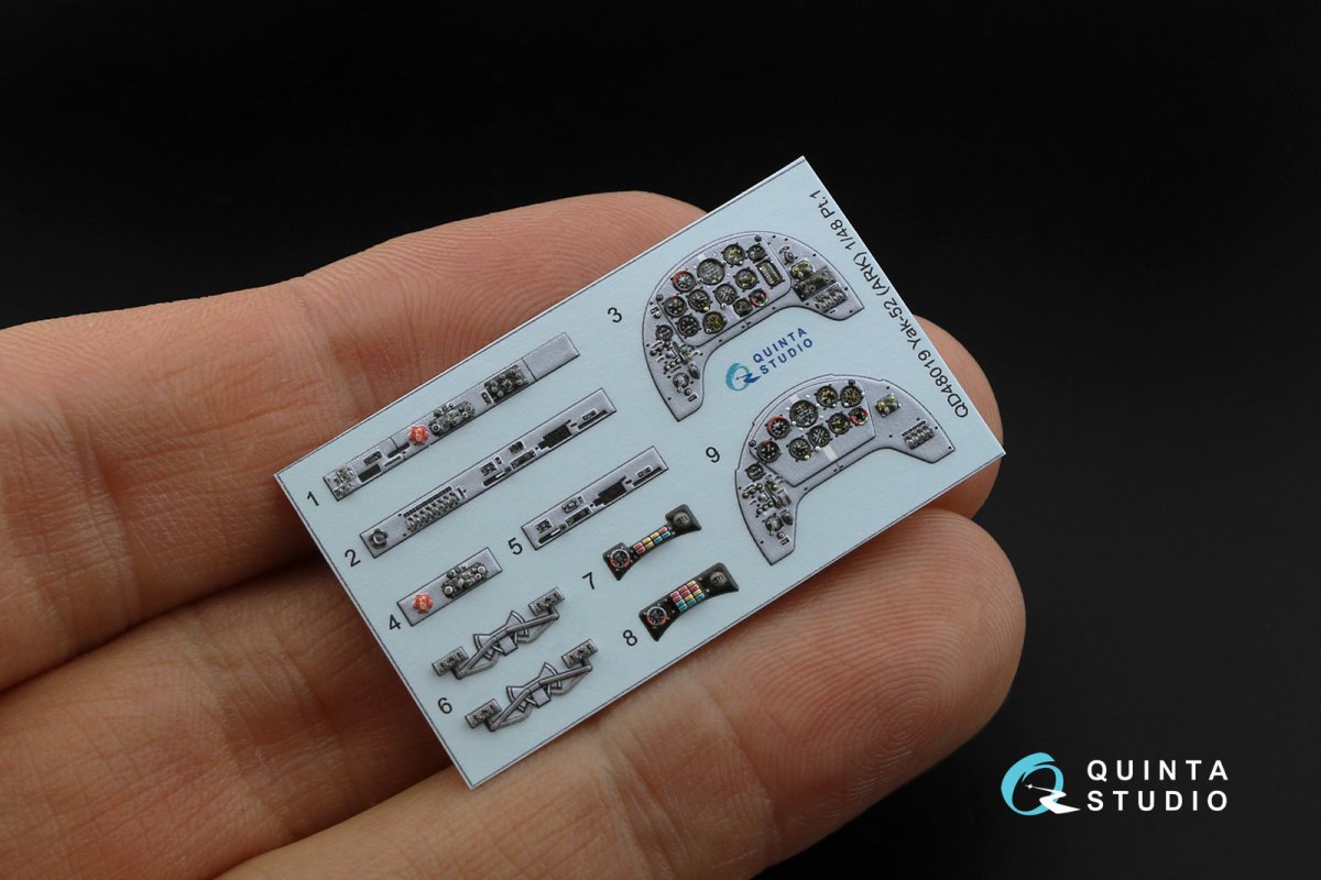 Intérieur du Yak-52 imprimé en 3D et coloré (ARK) par Quinta Studio QD48019, échelle 1/48 – image 7