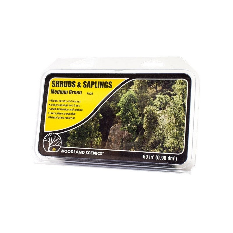 Arbustes Woodland Scenic WF1129 - Vert moyen (0,98 dm3)