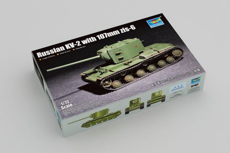 Trumpeter 07162 Char russe KV-2 avec canon de 107 mm zis-6 1/72