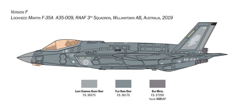 Italeri 1464 F-35A LIGHTNING II CTOL version (Beast Mode) 1/72 – zdjęcie 9