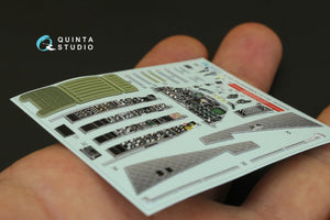 Intérieur imprimé en 3D et coloré sur papier décalcomanie Quinta Studio QD32008 A-10A (pour maquette Trumpeter) 1/32 – immagine 6