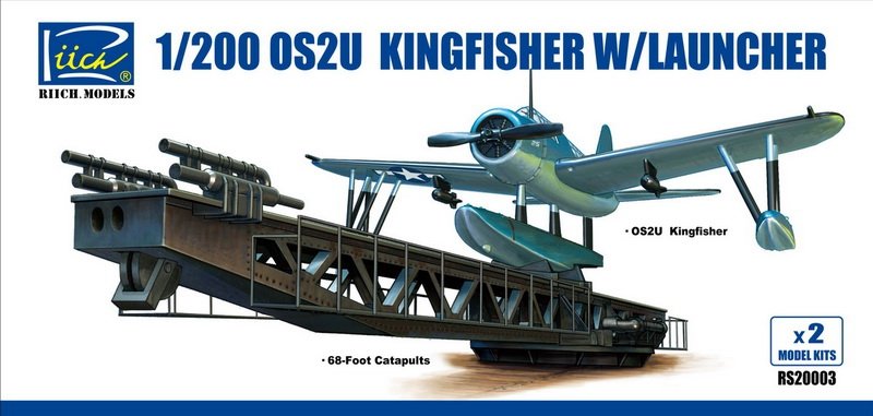 Riich Models RS20003 OS2U-3 Kingfisher avec lanceur (x2) 1/200