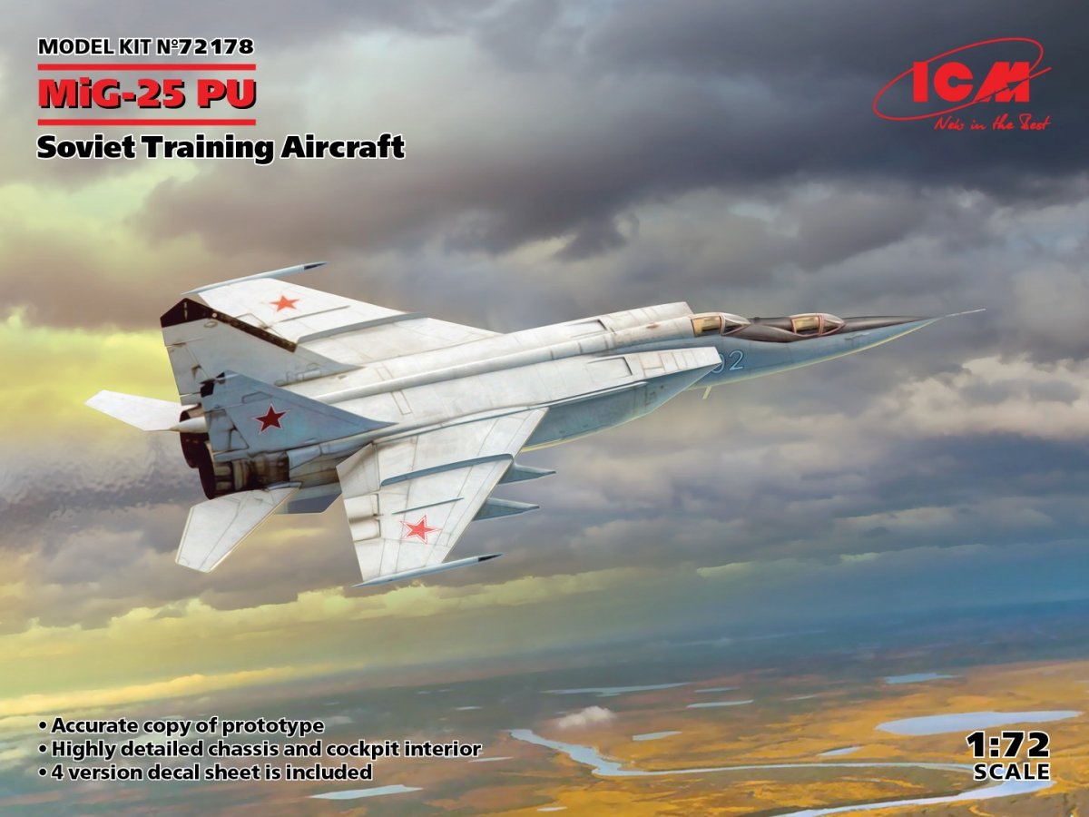 ICM 72178 MiG-25PU Avion d&amp;#39;entraînement soviétique 1/72