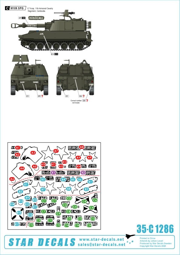 Star Decals 35-C1286 Gros canons au Vietnam 3 1/35  – immagine 2
