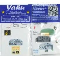 Yahu YMA3240 Tableau de bord Cessna L-19/O-1 Bird Dog pour maquettes Roden au 1/32