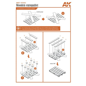 AK Interactive AK8227 EUROPALLET EN BOIS DÉCOUPÉ AU LASER (5 UNITÉS) – image 4