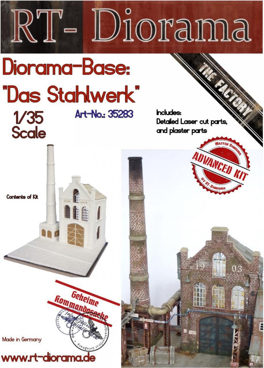 RT-Diorama 35283 Diorama-Base : "Das Stahlwerk" 1/35 