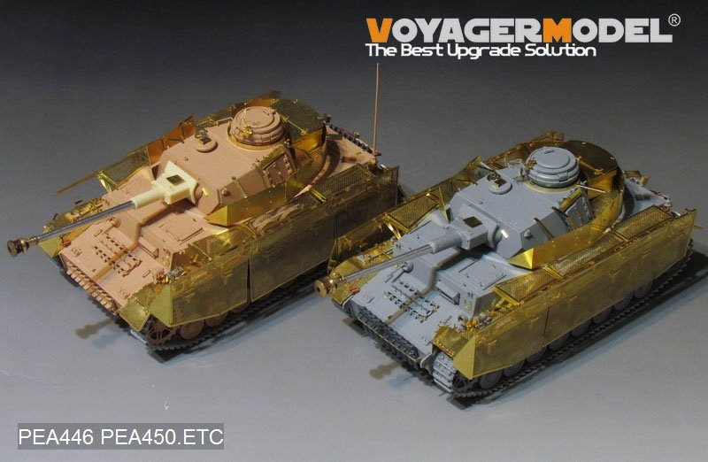 Voyager modèle PEA450 WWII allemand Pz.Kpfw.IV Ausf.J &amp;quot;Thoma Shields&amp;quot; treillis métallique schürzen (dernière production) (POUR Boder 35008) 1/35 – imagen 16