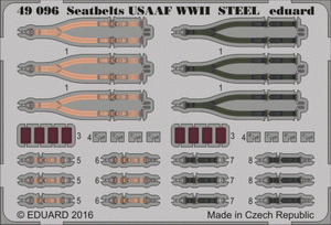 Ceintures de sécurité Eduard BIG49342, Seconde Guerre mondiale, Forces aériennes alliées, acier, échelle 1/48 – image 2