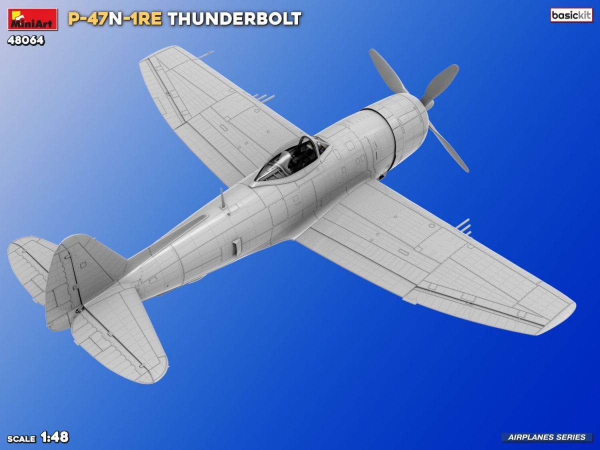 MiniArt 48064 P-47N-1RE THUNDERBOLT BASIC KIT 1/48