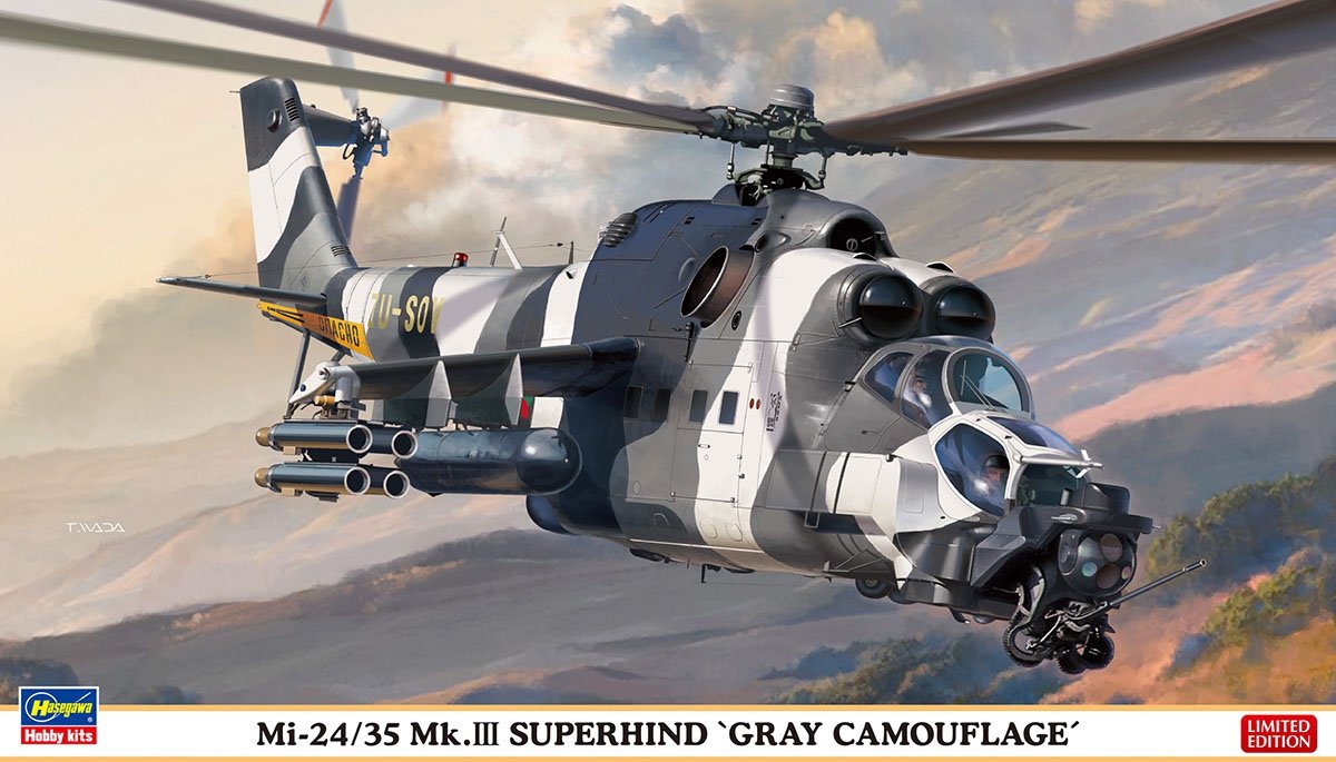 Hasegawa 02297 Mi-24/35 Mk.III SUPERHIND « CAMOUFLAGE GRIS » (1/72)