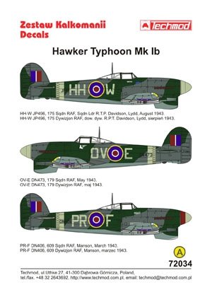 Techmod 72034 - Hawker Typhoon IB 1/72 – Bild 2