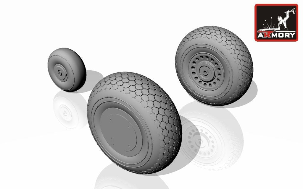 Roues Boston pour A-20C (Armory Models AW48307), échelle 1/48 moyenne – immagine 4
