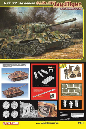 Dragon 6991 Sd.Kfz.186 Jagdtiger Henschel Type de production 1/35