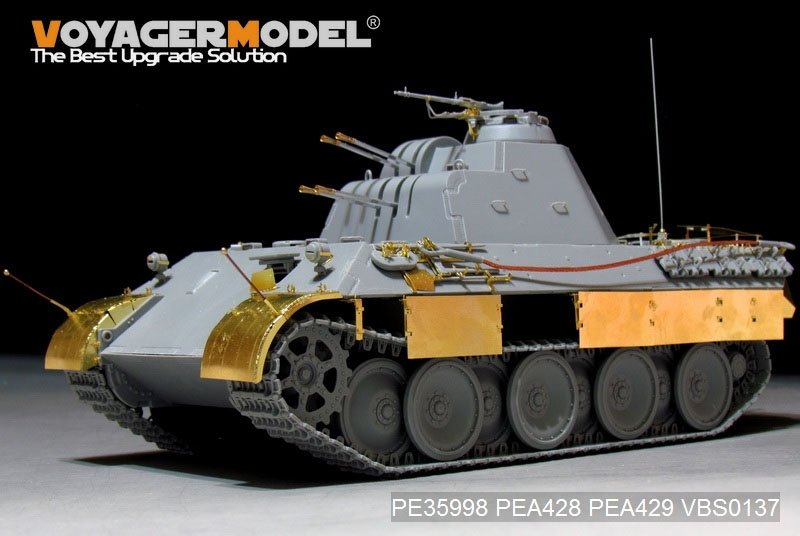 Maquette Voyager PE35998 FlaKPanzer V allemand de la Seconde Guerre mondiale, canon antiaérien FlaKvierling 20 mm MG 151/20, version de base pour TAKOM 2105 au 1/35 – image 4