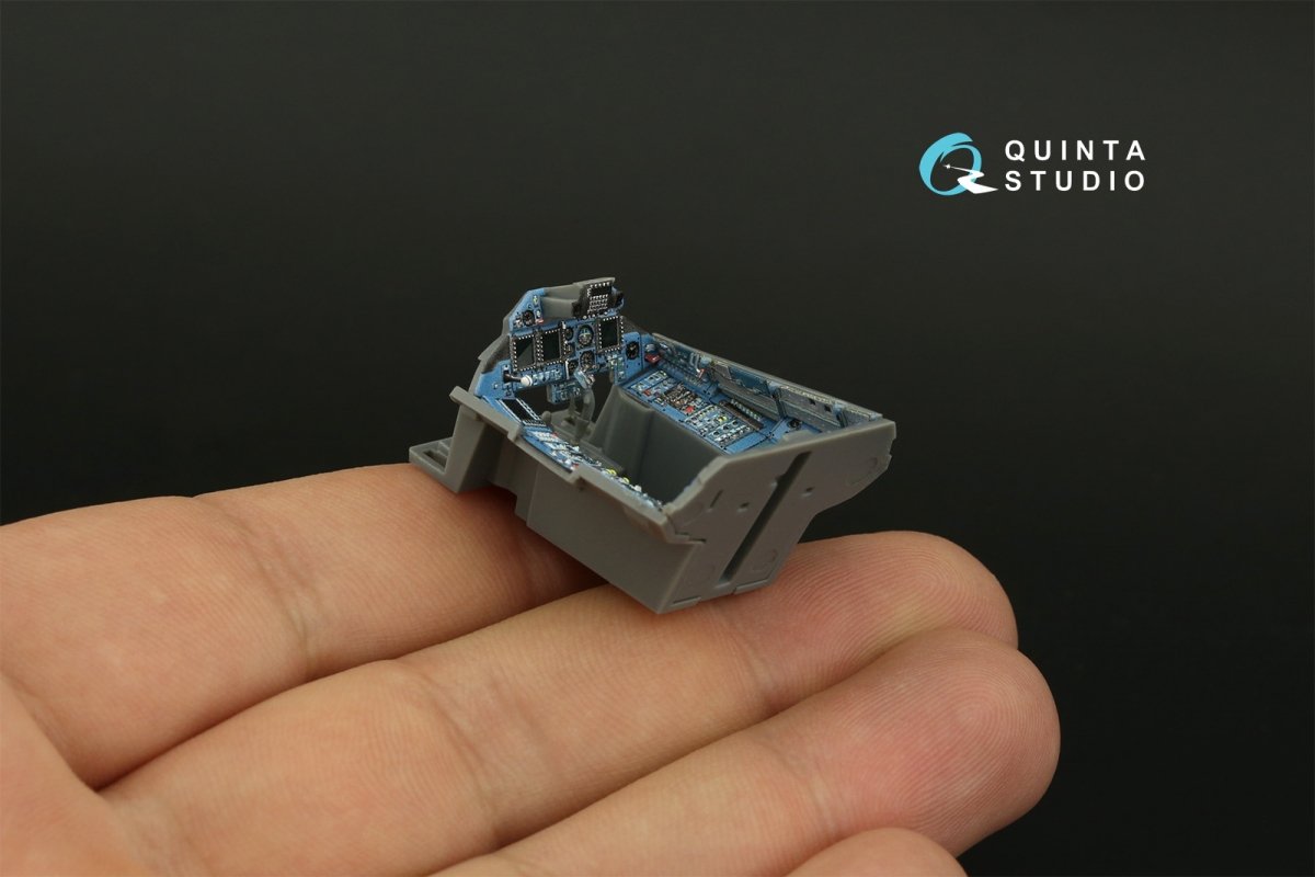 Intérieur imprimé en 3D et coloré sur papier décalcomanie Quinta Studio QD48320 Su-30SM (GWH) 1/48 – immagine 8