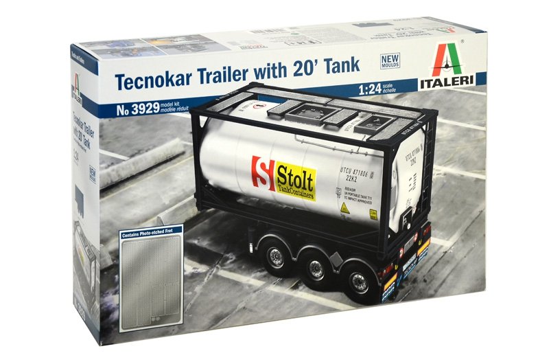 Italeri 3929 TECNOKAR REMORQUE AVEC 20 RÉSERVOIRS (1/24)
