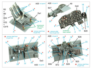 Quinta Studio QD48434 P-47D-25 Thunderbolt Intérieur coloré imprimé en 3D sur papier décalcomanie (Miniart) 1/48  – Bild 2
