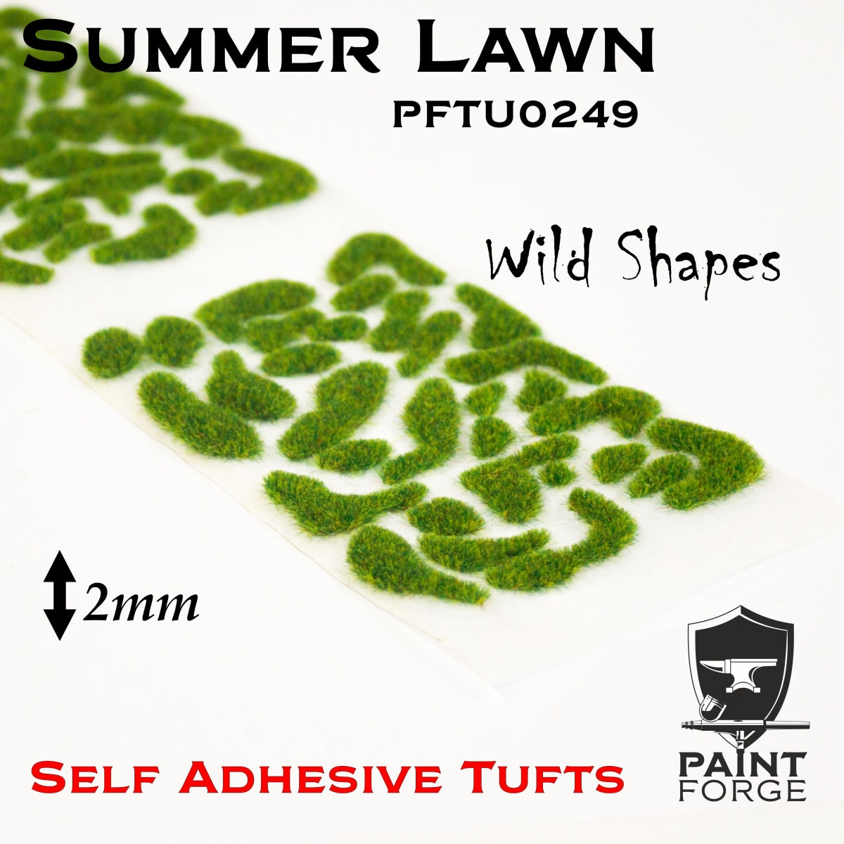 Touffes Paint Forge PFTU0249 : Pelouse d&amp;#39;été sauvage 2 mm