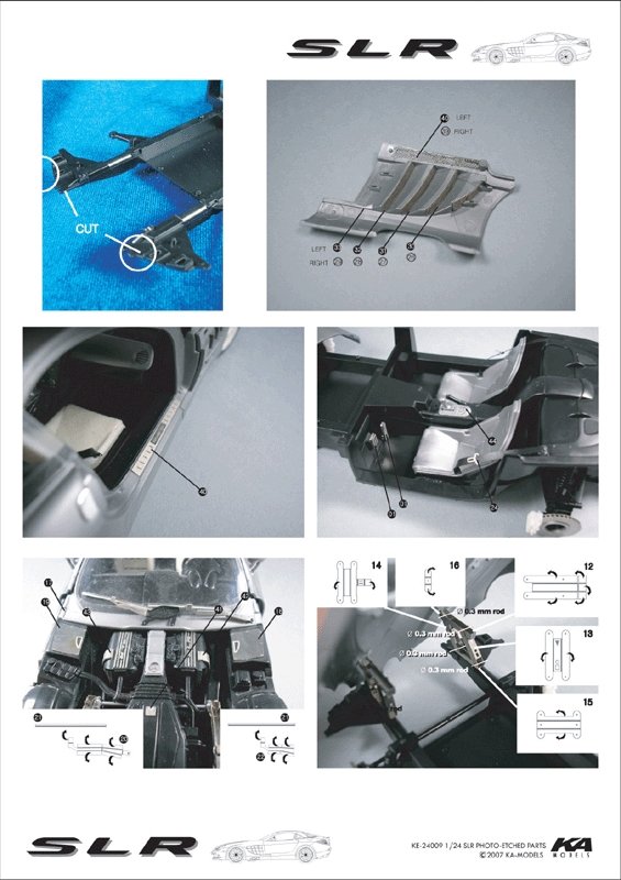 KA Models KE-24009 Mercedes SLR Détail en photodécoupe 1/24 – Bild 2