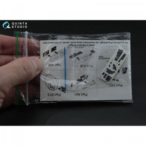 Intérieur imprimé en 3D et coloré sur papier décalcomanie Quinta Studio QD72001 Pe-2 (pour la maquette Zvezda 7283) au 1/72  – image 2