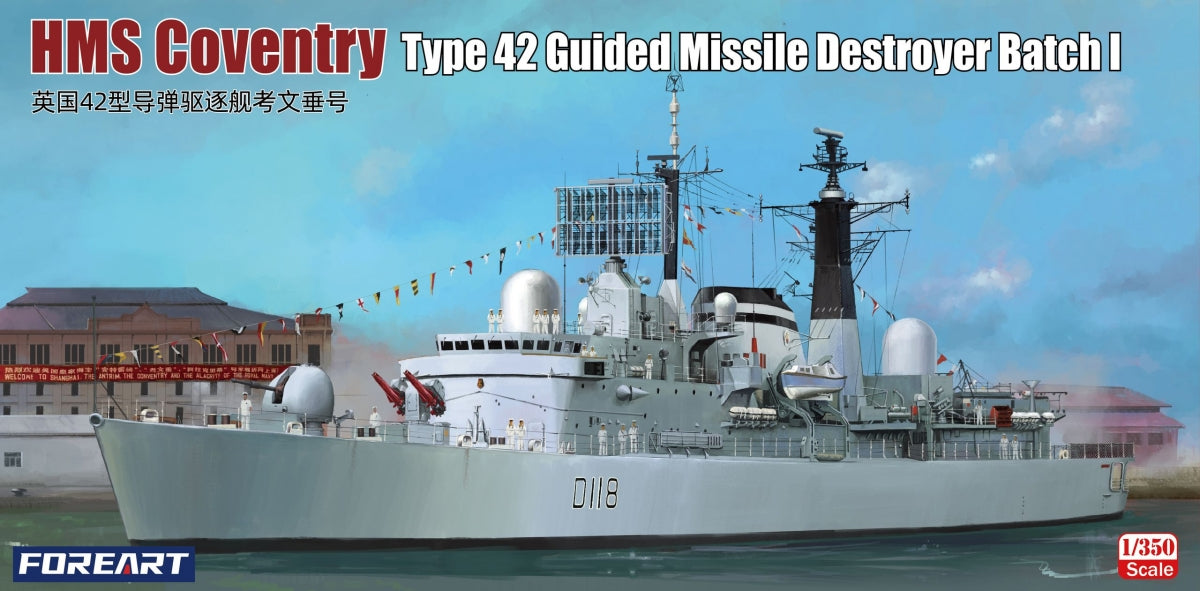 ForeArt 3002 HMS Coventry Type 42 Destroyer lance-missiles guidés Lot I 1/350 